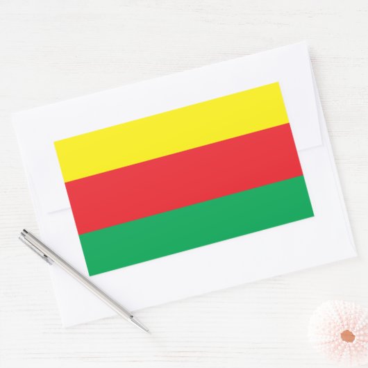 Rojava Koerdistan Flag Sticker (Envelop)