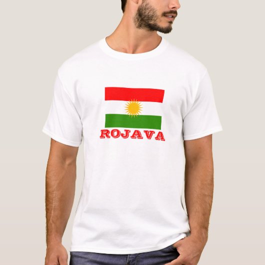 Rojava Kurdistan De deelstaat Koerden T-shirt (Voorkant)