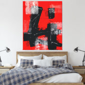 Rojo #101 canvas afdruk (Insitu (Slaapkamer))