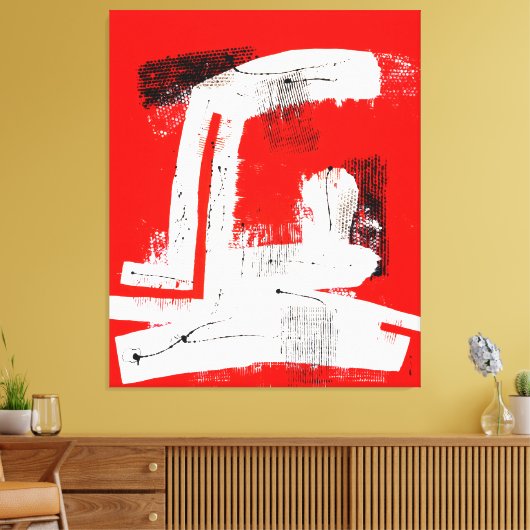 Rojo #102 canvas afdruk (Insitu (Woonkamer))