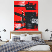 Rojo #103 canvas afdruk (Insitu (Slaapkamer))