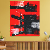 Rojo #103 canvas afdruk (Insitu (Woonkamer))