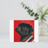 rojo-hond briefkaart (Staand voorkant)