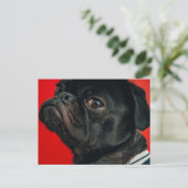 rojo-hond briefkaart (Staand voorkant)