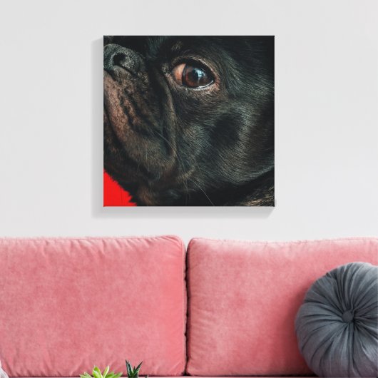 rojo-hond canvas afdruk (Insitu (Woonkamer))
