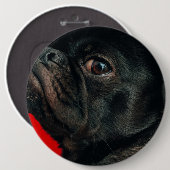 rojo-hond ronde button 6,0 cm (Voorkant /achterkant)