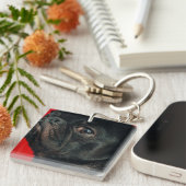 rojo-hond sleutelhanger (Voorkant Rechts)