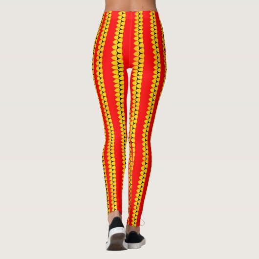 Rojo y Amarillo Leggings (Achterkant)
