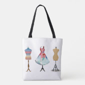 Rok Blouse Mannequin Coat Rack Blazer Tote Bag (Achterkant)