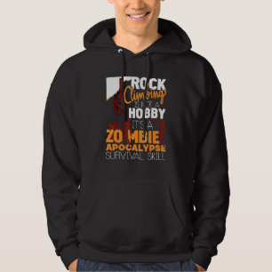Rok die Zombie Apocalypse Survival Roc beklimt Hoodie