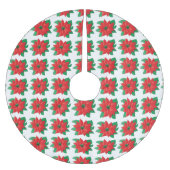 Rok van de kerstboom van Poinsettia Pattern (Voorkant)
