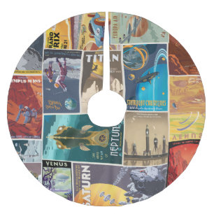 Rok van de Space Vacation tree Kerstboom Rok