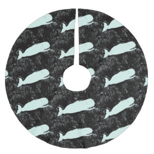 rok van witte walvissen kerstboom rok