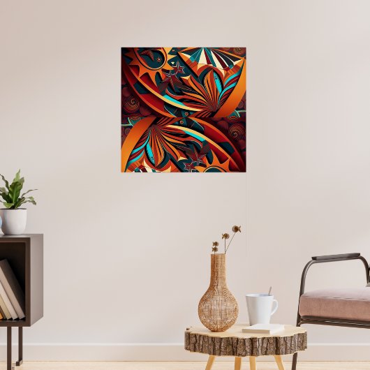 RokcloneDesigns 2024 Art Intelligence Alien Series Poster (Woonkamer 3)