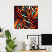 RokcloneDesigns 2024 Art Intelligence Alien Series Poster (Thuiskantoor)