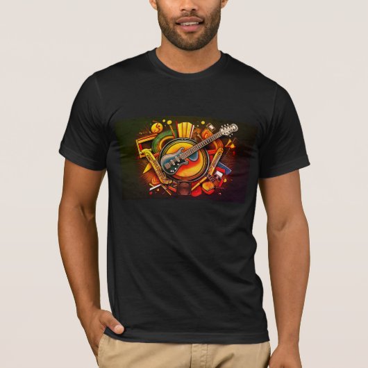 RokcloneDesigns 2024 Art Intelligence Jazz Series T-shirt (Voorkant)