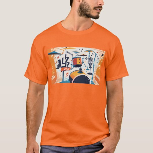 RokcloneDesigns 2024 Art Intelligence Jazz Series T-shirt (Voorkant)