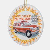 Roke Chaser Firefighter Keramisch Ornament (Links)