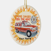 Roke Chaser Firefighter Keramisch Ornament (Rechts)