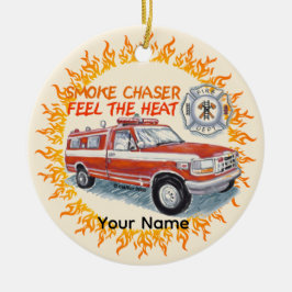 Roke Chaser Firefighter Keramisch Ornament