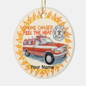 Roke Chaser Firefighter Keramisch Ornament (Links)