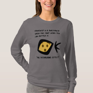 Roke grijze "Aweked" lange hoes T-shirt