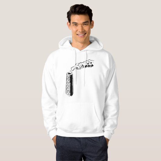 Roke Stack Mannen Hoodie (Voorkant volledig)
