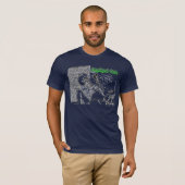 Roked Out Navy T-shirt (Voorkant volledig)
