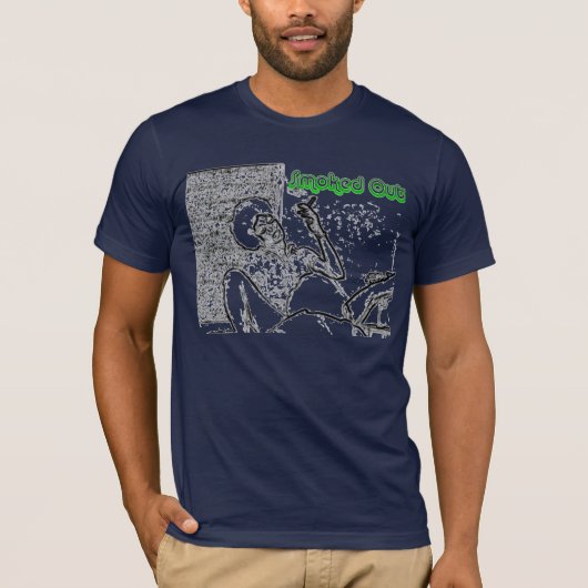 Roked Out Navy T-shirt (Voorkant)