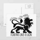 Roken als een leeuw briefkaart (Voorkant / Achterkant)