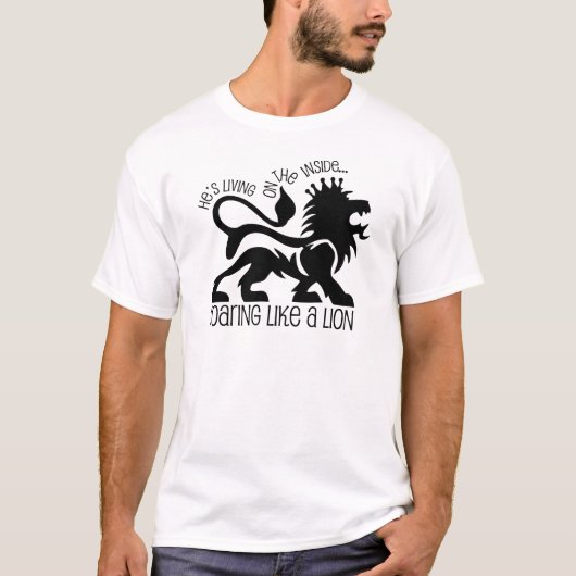 Roken als een leeuw t-shirt (Voorkant)