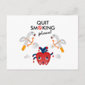 Roken alsjeblieft stoppen briefkaart (Voorkant)