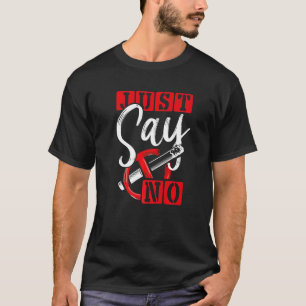 Roken bestrijden, zeggen geen sigarettenrook t-shirt