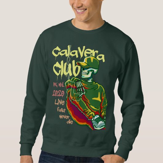Roken Calavera Sweatshirt (Voorkant)