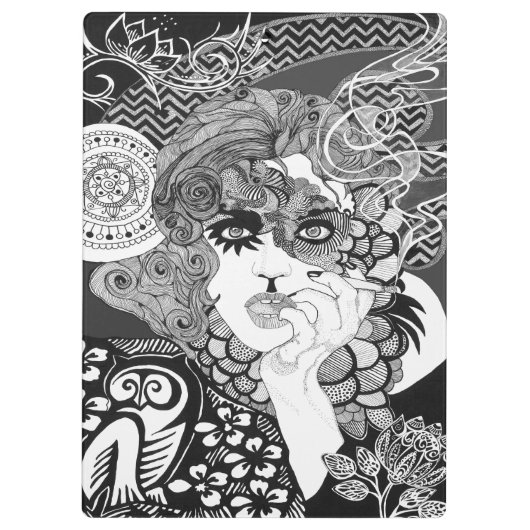 Roken, carnavalsmijter Klembord (Achterkant)