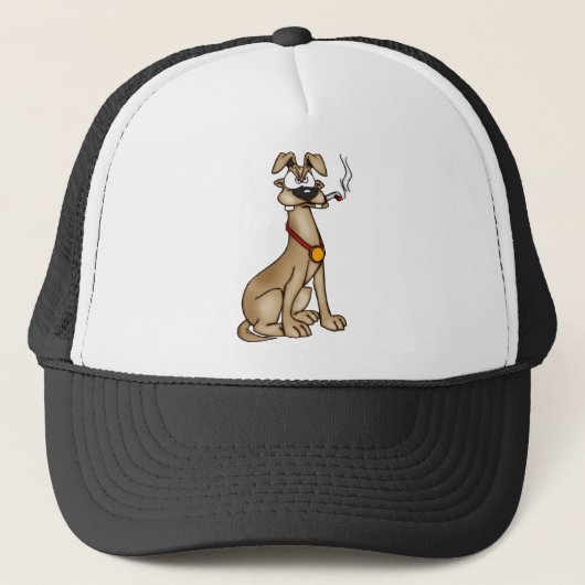 Roken Cartoon Dog Trucker Pet (Voorkant)