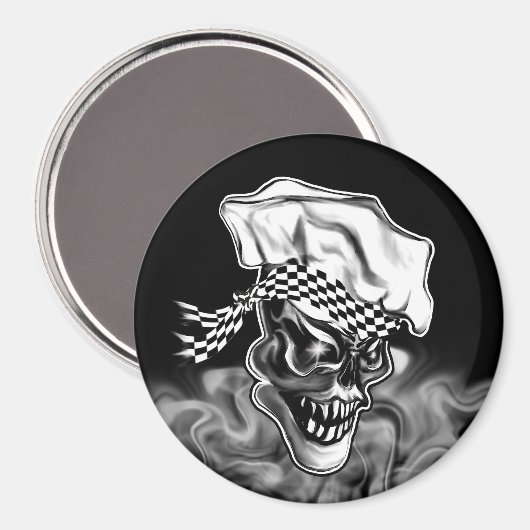 Roken Chef Skull 5 Magneet (Voorkant / Achterkant)