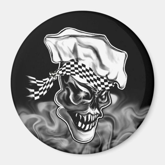 Roken Chef Skull 5 Magneet (Voorkant)