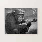 Roken Chimpansee, Jigzaag Puzzle Legpuzzel (Horizontaal)