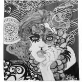 Roken, damesdouchegordijn douchegordijn (Voorkant)