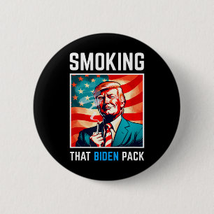 Roken die Biden Pack - Trump 2024 Ronde Button 5,7 Cm