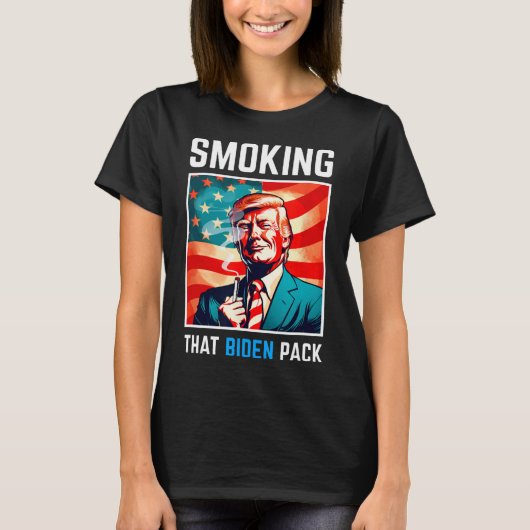Roken die Biden Pack - Trump 2024 T-shirt (Voorkant)