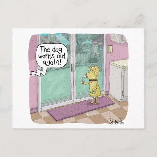 Roken Dog grappige verjaardagskaart Feestdagenkaart (Voorkant)