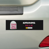 roken doodt bumper sticker (Op auto)