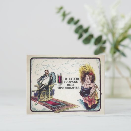 roken en briefkaart (Staand voorkant)