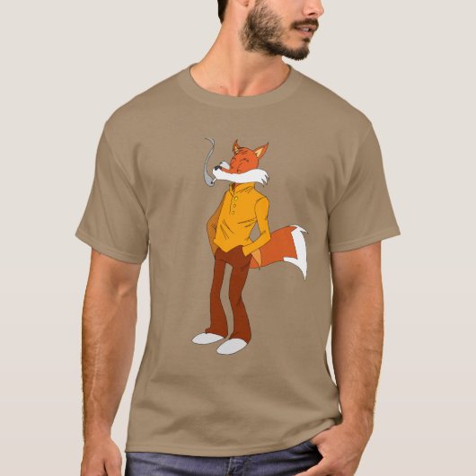 Roken Fox T-shirt (Voorkant)