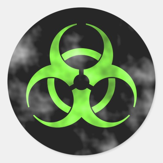 Roken Groen gevaar symbool symbool Ronde Sticker (Voorkant)