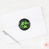 Roken Groen gevaar symbool symbool Ronde Sticker (Envelop)