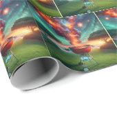 Roken Hot Dogs Op BBQ Grill Cadeaupapier (Rol Hoek)