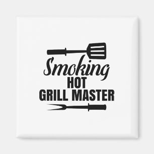Roken Hot Grill Master BBQ Koning Koningin van de  Magneet